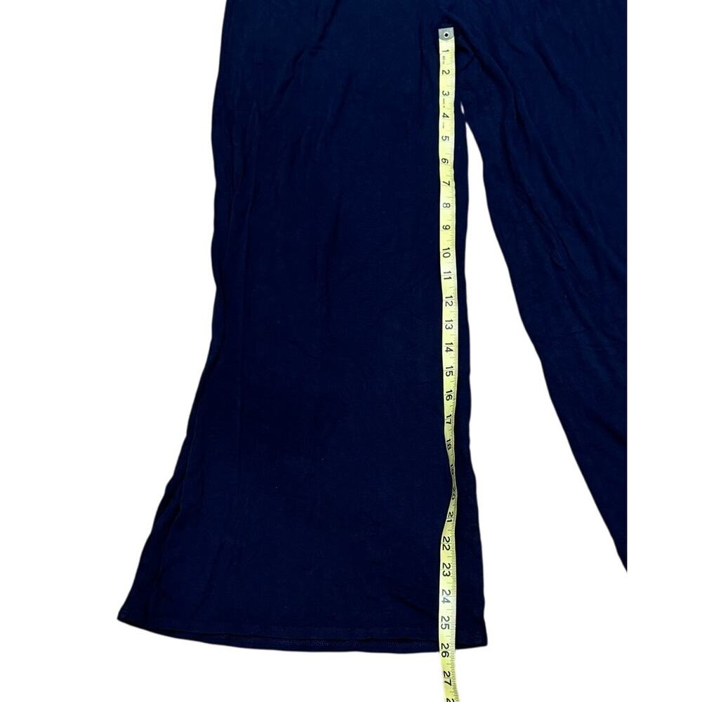 Rolla Coster Off Shoulder Wide Leg Flared Jumpsuit Medium Navy Blue Stretch - Picture 7 of 7
